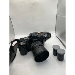 Tested Working Nikon N6006 28-70mm Film Camera + battery , film strap